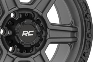Wheel - Rough Country - 79 Series - Gunmetal Gray w/Black Ring Wheel - Rough Country - 79 Series - Gunmetal Gray w/Black Ring